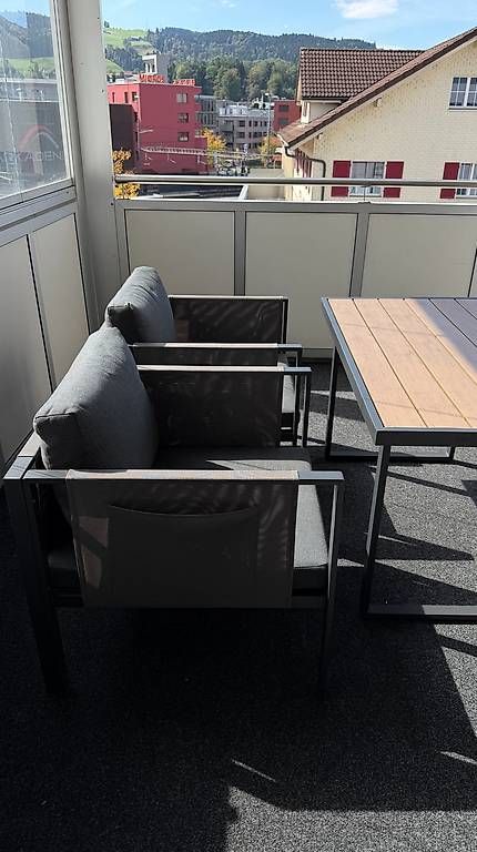 Divani: Gartenlounge grau/anthrazit inkl. Tisch – Usato da Rotkreuz venduto da ta_ti75 5