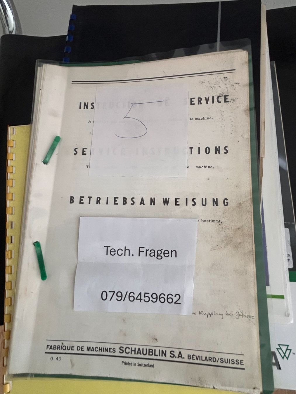 Tutti gli attrezzi: Tech. Unterlagen 5 – Usato da Münchenstein venduto da fransch 7