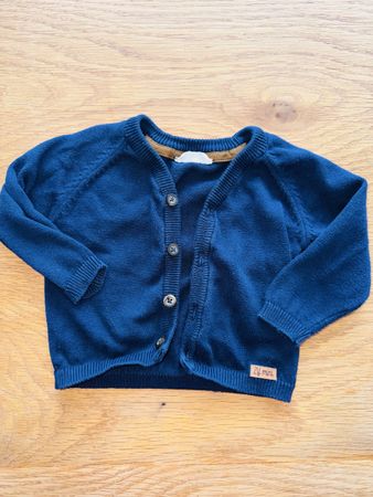 Blaue Zippy Strickjacke, Grösse 62, Top Zustand für Herbst!