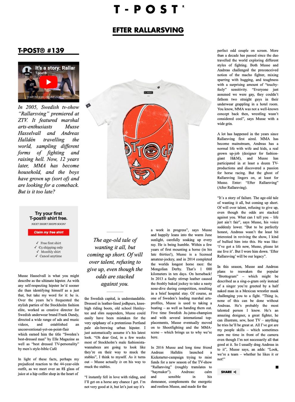 T-shirt: T-post.com Special T-Shirts mit Background - Grösse M – Nuovo (secondo la descrizione) da Münsingen venduto da Omasaki