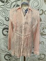 Chiffon Bluse, zartes Rosa,
