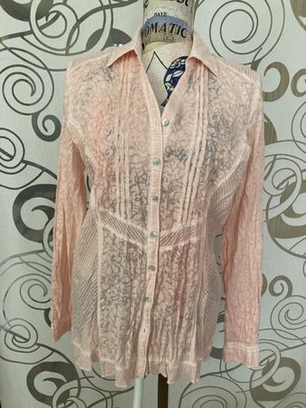 Chiffon Bluse, zartes Rosa,