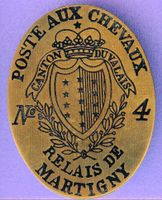 PTT   POSTE  MARTIGNY