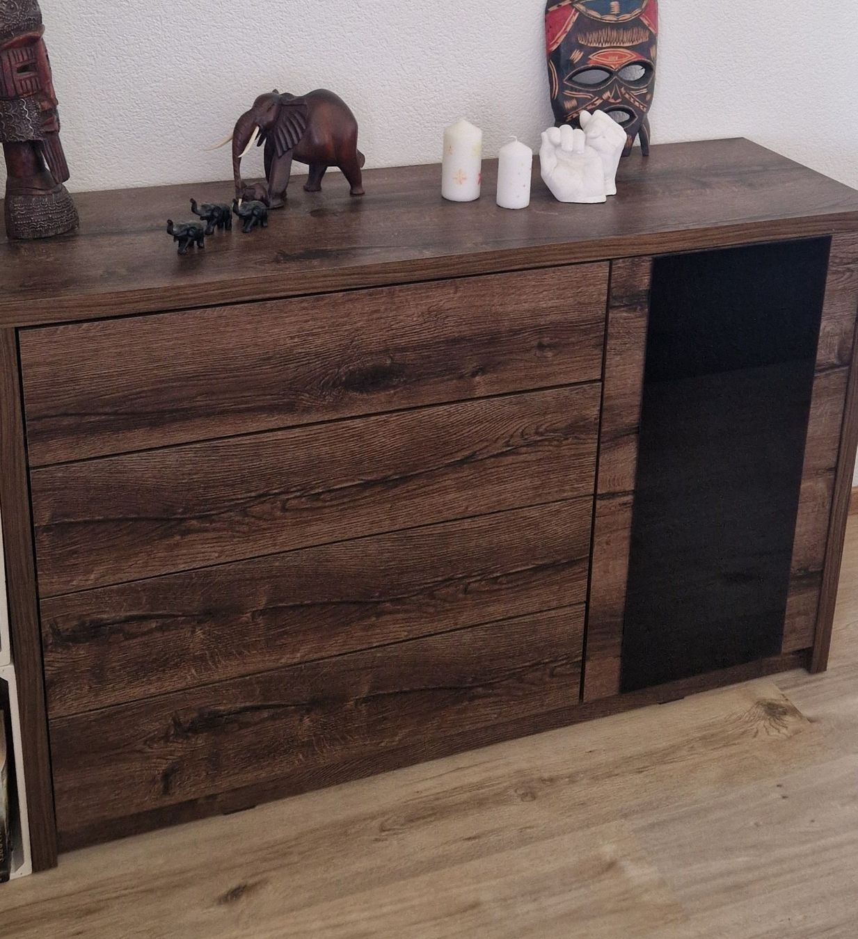Conforama Kommoden: Sideboard dunkles Holz neuwertig – Gebraucht aus Wolfwil von jessij13 1