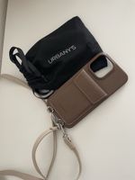 Coque Urbany's bandoulière marron cuir pour iPhone 