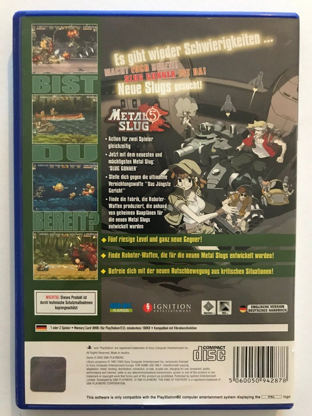 Giochi: PS2 - Metal Slug 5 ( CIB ) – Usato da Allschwil venduto da Bullach 1
