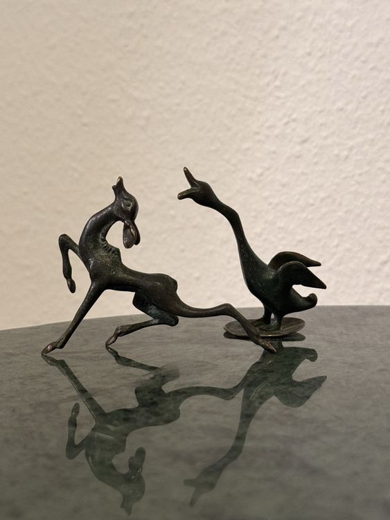 Sculture in Bronzo - Cervo e Anatra - Berretto | Kaufen auf