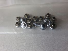 15 Stk. Uhren Kronen verchromt, Original Vintage