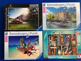 4 Puzzle-Sammlung 1000 Teile