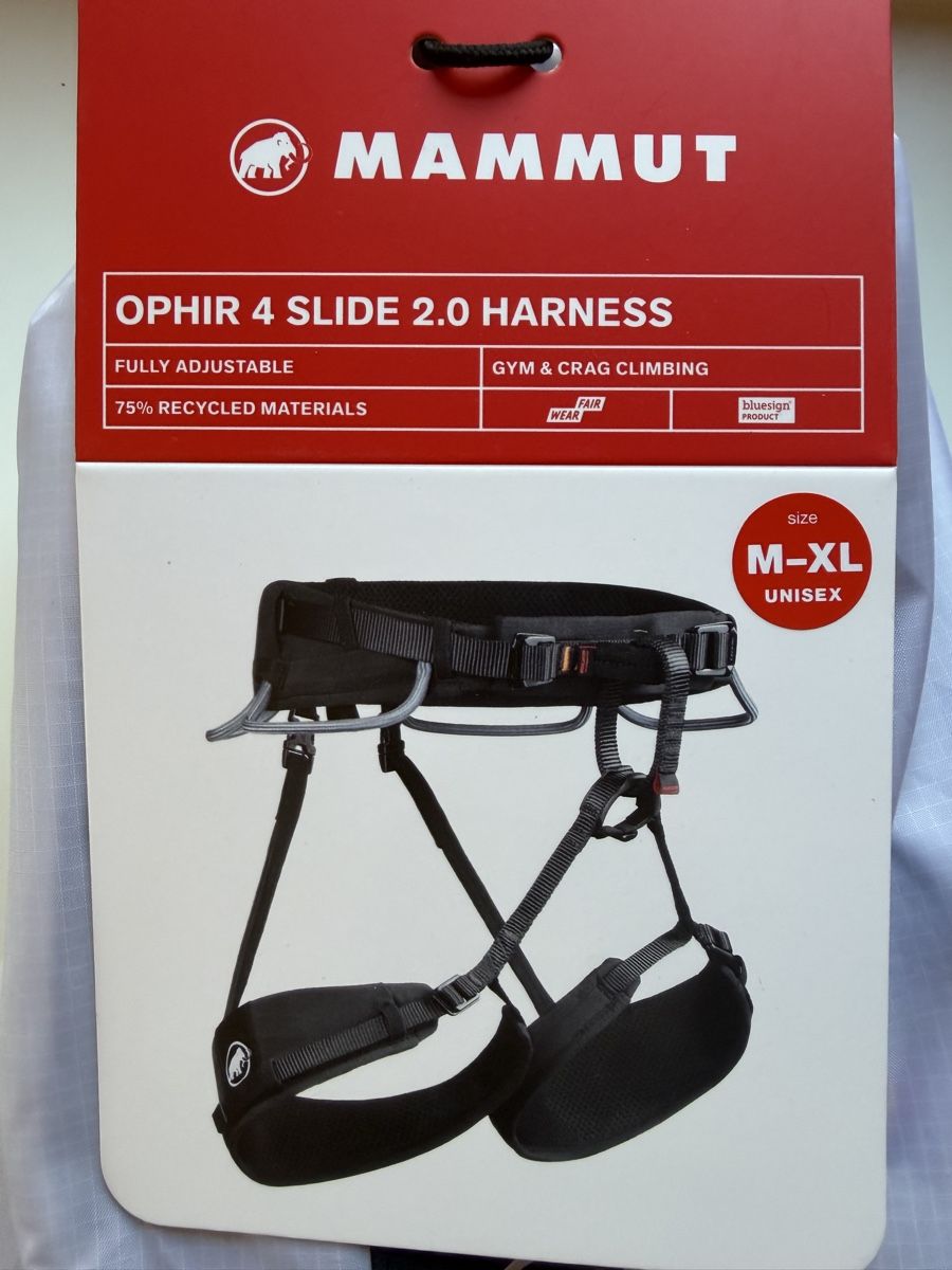 Mammut Attrezzatura da arrampicata: Mammut, Ophir 4 Slide 2.0 Harness - Klettergurt – Nuovo e nell'imballaggio originale da Niederstocken venduto da Schnider87 1