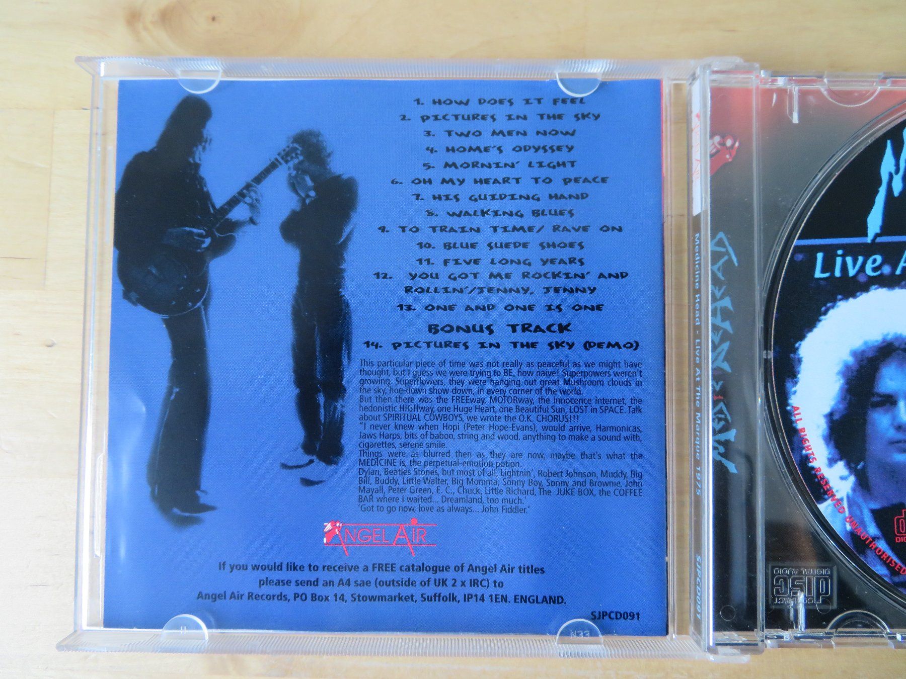 CD: MEDICINE HEAD "Live at the Marquee 1975" – Usato da zürich venduto da Goldimmund 2