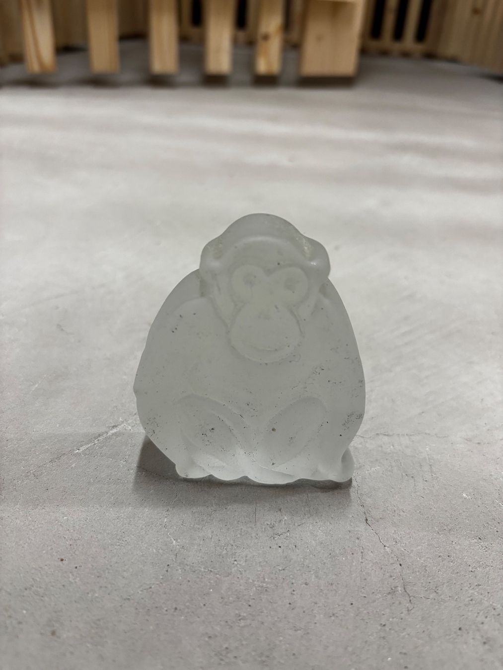 Statuette: Glas Affe Figur Deko Handarbeit Vintage – Usato da Zürich venduto da engebrunau