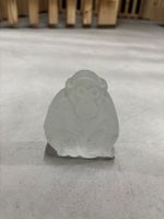Glas Affe Figur Deko Handarbeit Vintage