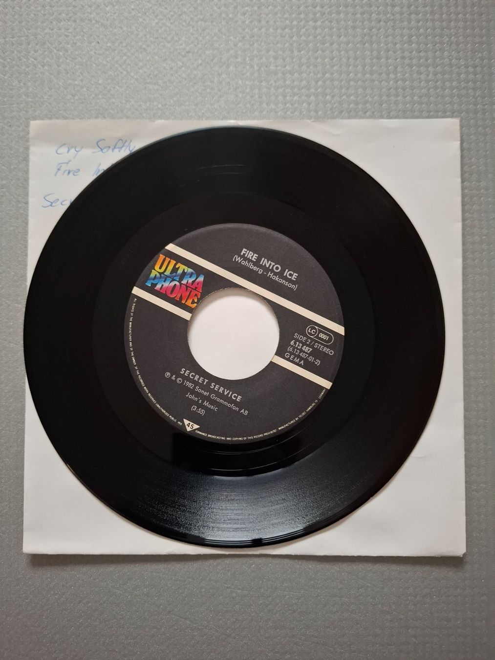 Vinyles: Secret Service - Cry Softly – D'occasion à Arbon par pendulum 2
