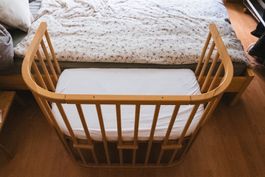 Beistellbett Holz natur guter Zustand