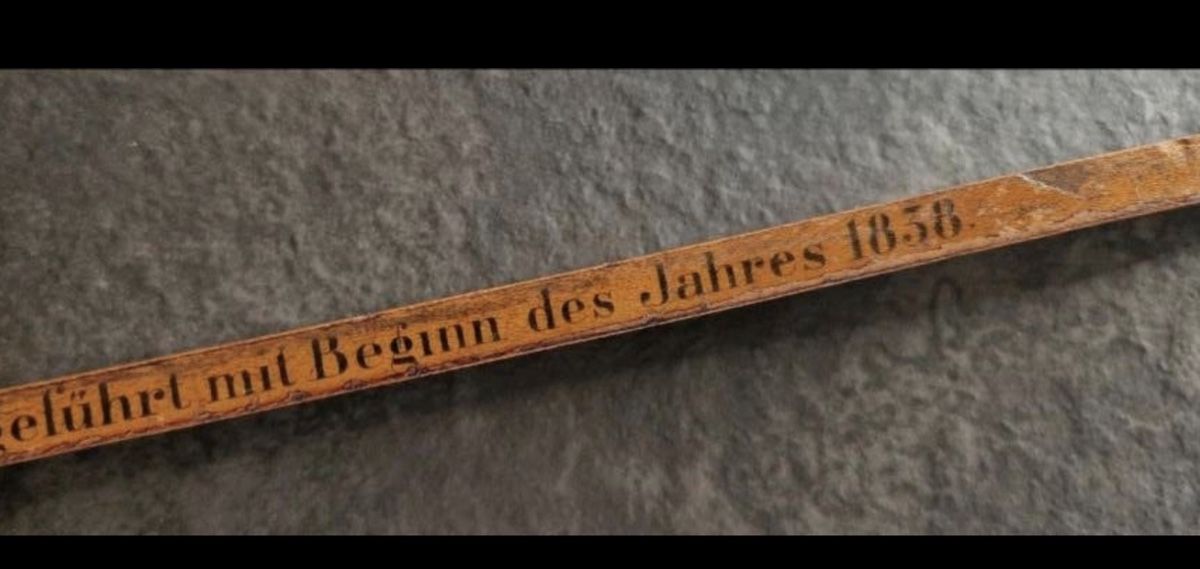 Misurare: Schweizer Maß 1838 Ellenstab Maßreform Schweizer Fuß Basel – Usato da Basel venduto da good_forms 7