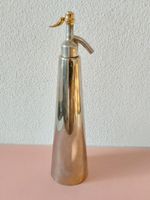 Vintage Design Siphonflasche silbern (70er 80er? Memphis)