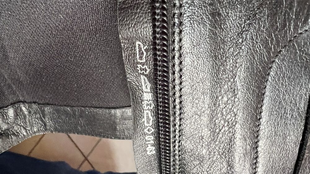 Lederstiefel echt Leder Gr. 38 schwarz 6
