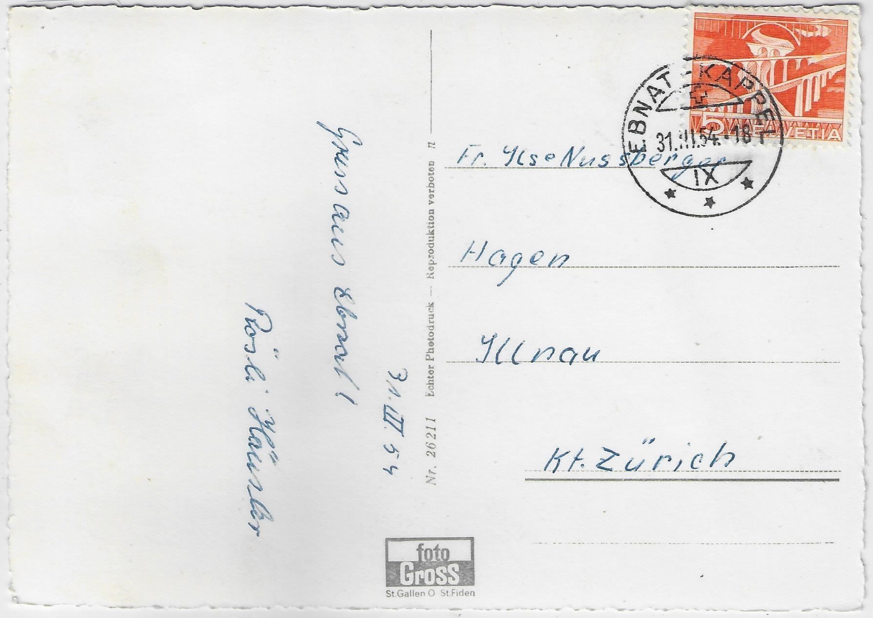 Cartoline postali: Kappel Toggenburg - Generalansicht – Usato da Ettingen venduto da Kartenplanet 1