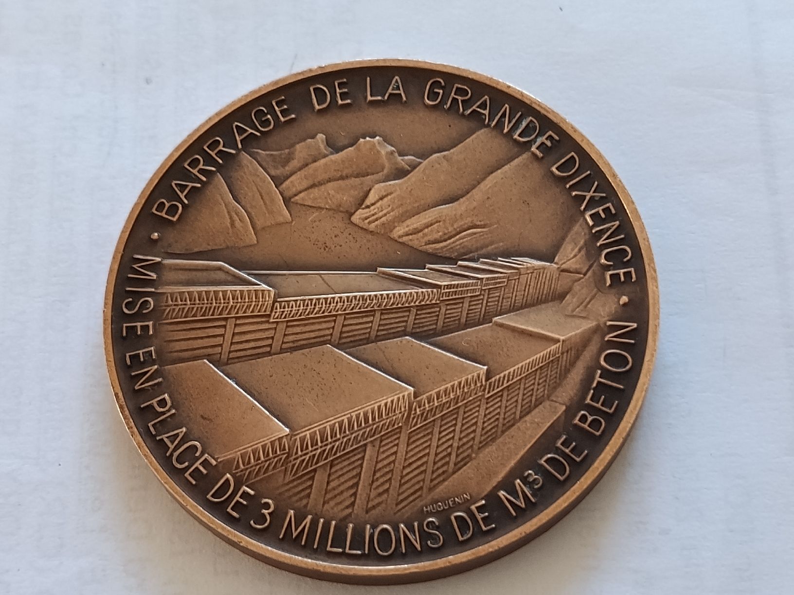 Medaglie: Médaille Barrage de la Grande Dixence 1957 .... – Usato da Bex venduto da Canouille 1