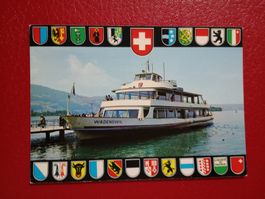 AK Schiff Schweiz MS Wädenswil Zürichsee Wappen Kantone