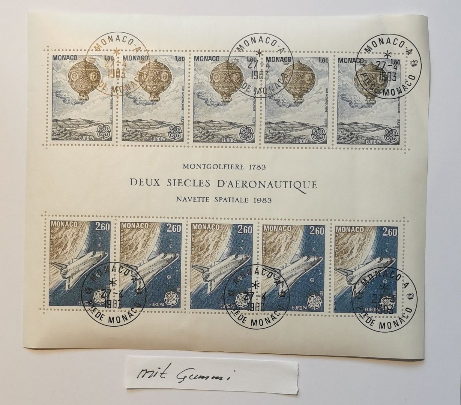 Tous les timbres: Monaco 1983 – D'occasion à Aadorf par Chnorli-Furz