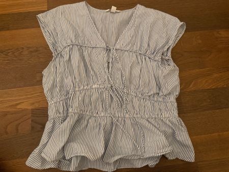 Bluse H&M gestreift blau weiss Grösse M gebraucht