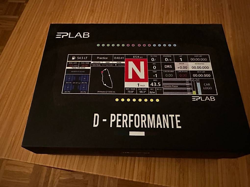 Tutti pezzi di ricambio auto: SimRacing Dashboard EPLab - D-PERFORMANTE 7,84"!!! – Usato da Genève venduto da mat_m7mt 1