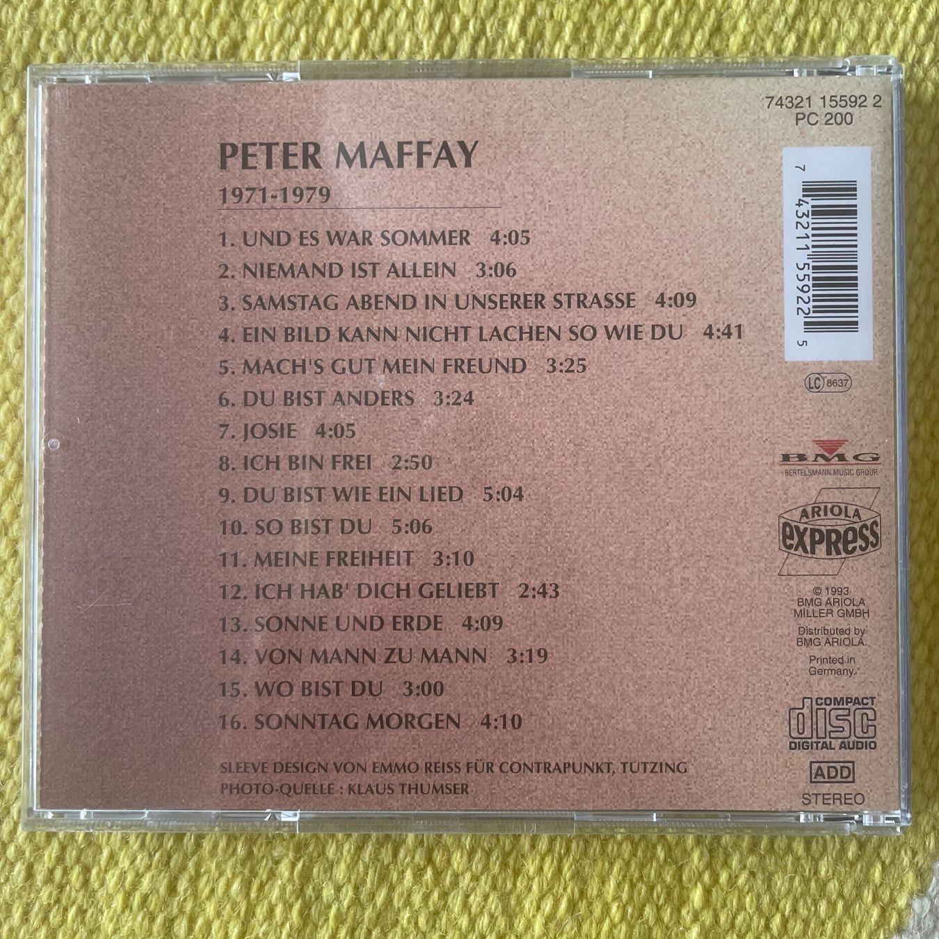 CD: PETER MAFFAY-1971-1979 – Usato da Rorschacherberg venduto da CD-Roli 1