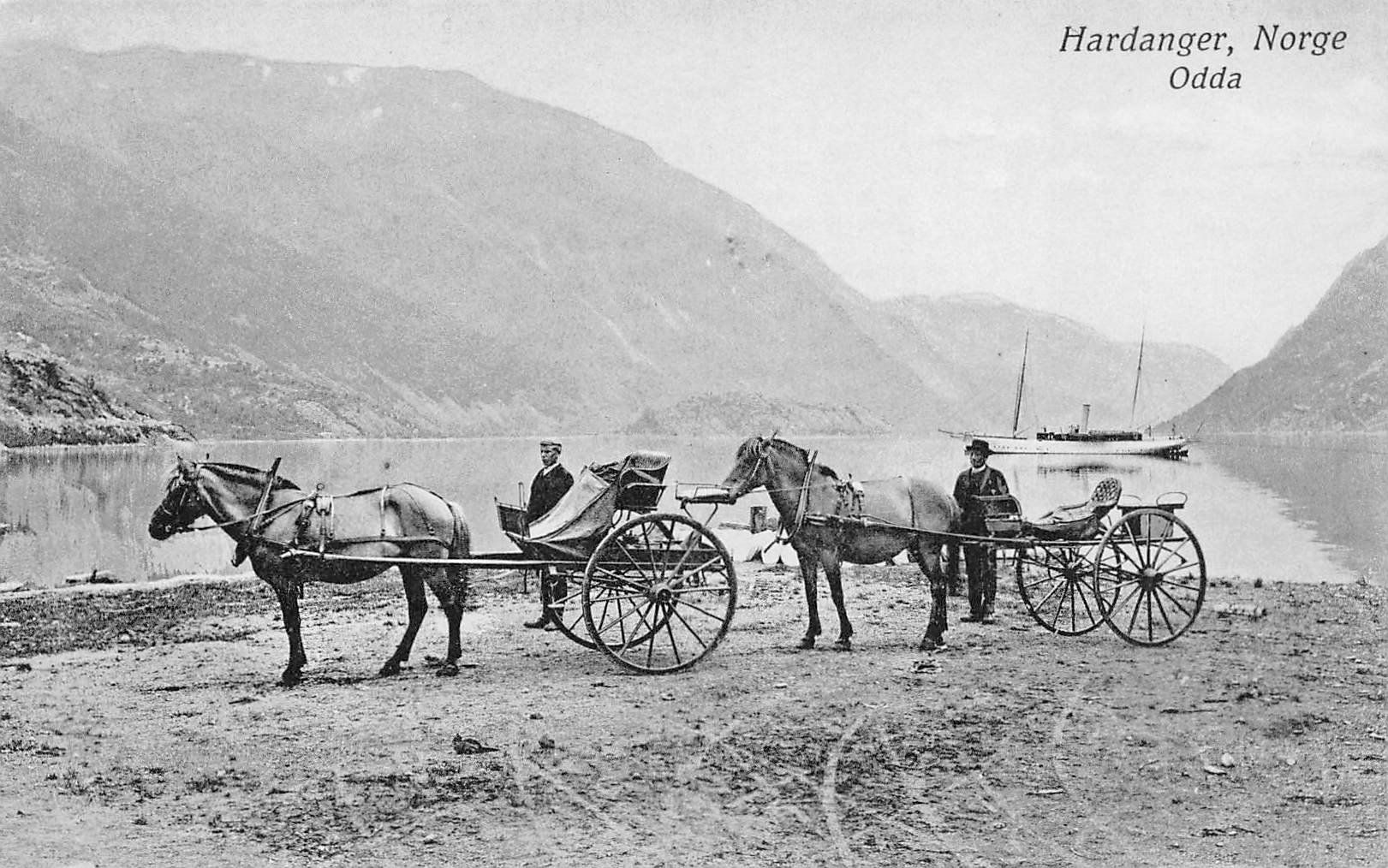 Ansichtskarten: Hardanger, Odda, Pferde – Gebraucht aus Ottikon b.Kemptth. von Neptun1974