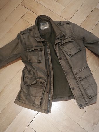 DreiMaster Herren Parka wuestengruen Groesse L