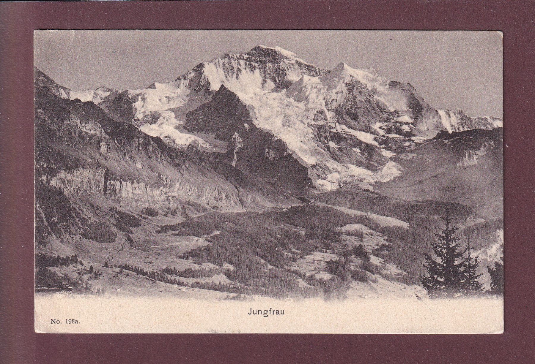 Cartoline postali: JUNGFRAU - 1907 – Usato da Pully venduto da nicecards