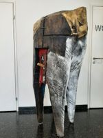Jan Tapak 1962 - Skulptur <<Schweiz-Zahn-Kuh<< Einzelstück!