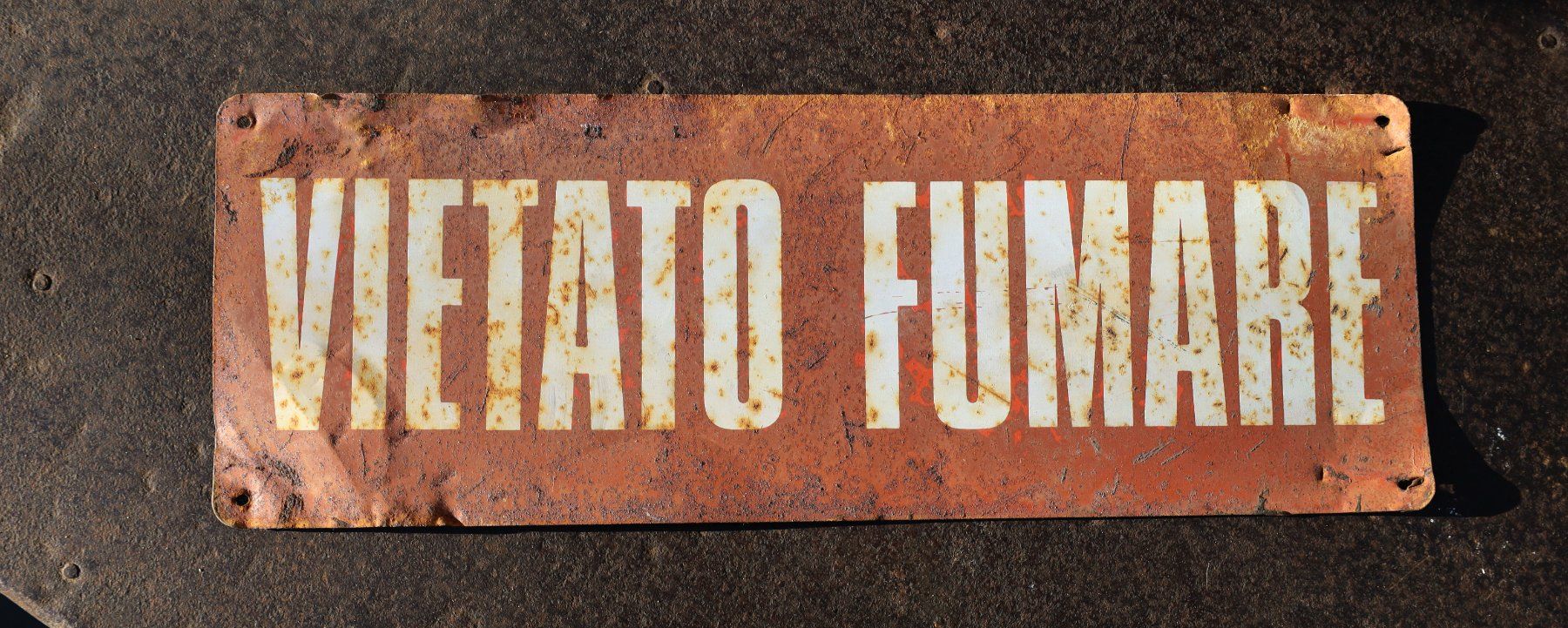 Insegne: Blechschild "Vietato Fumare" – Usato da Birrwil venduto da brandschatz_birrwil 1