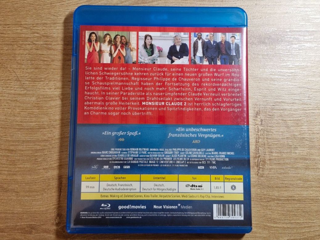 Tutti i DVDs: Monsieur Claude 2 (2019) Bluray – Usato da Pfungen venduto da Whitie 1