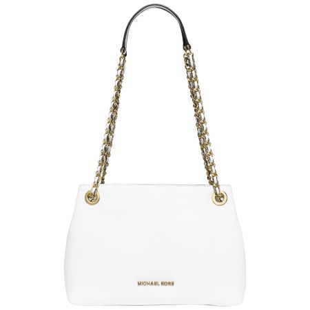 MICHAEL Michael Kors Jet Set Chain Messenger Bag White Gold