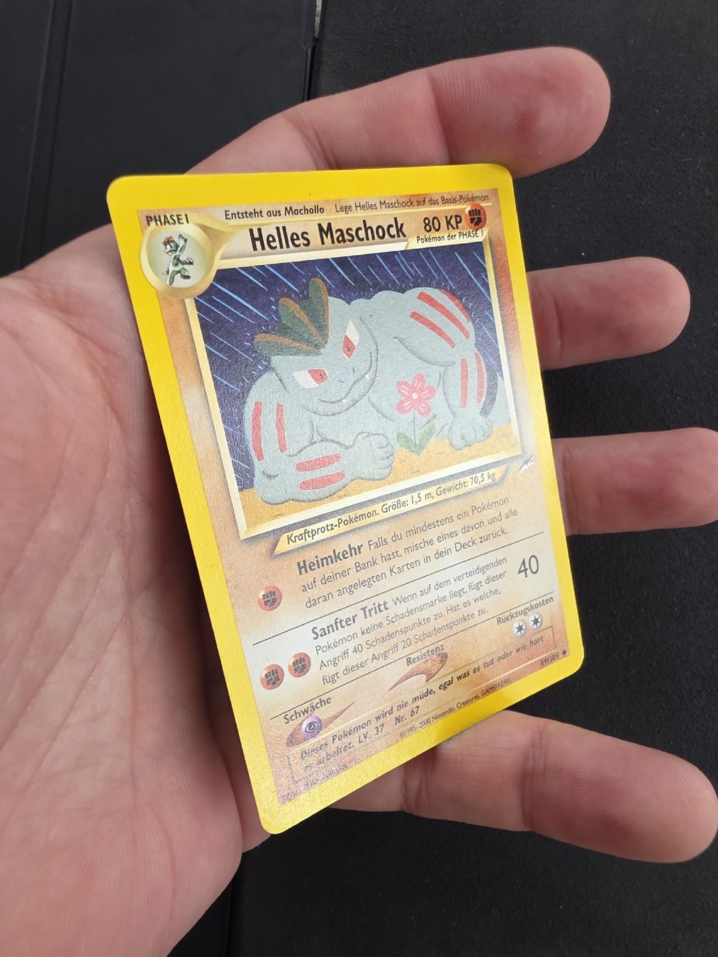 Pokémon Sammelbilder & Trading cards: Pokémon Karte Helles Machock Neo Revolution – Gebraucht aus oberbuchsiten von thug4 1