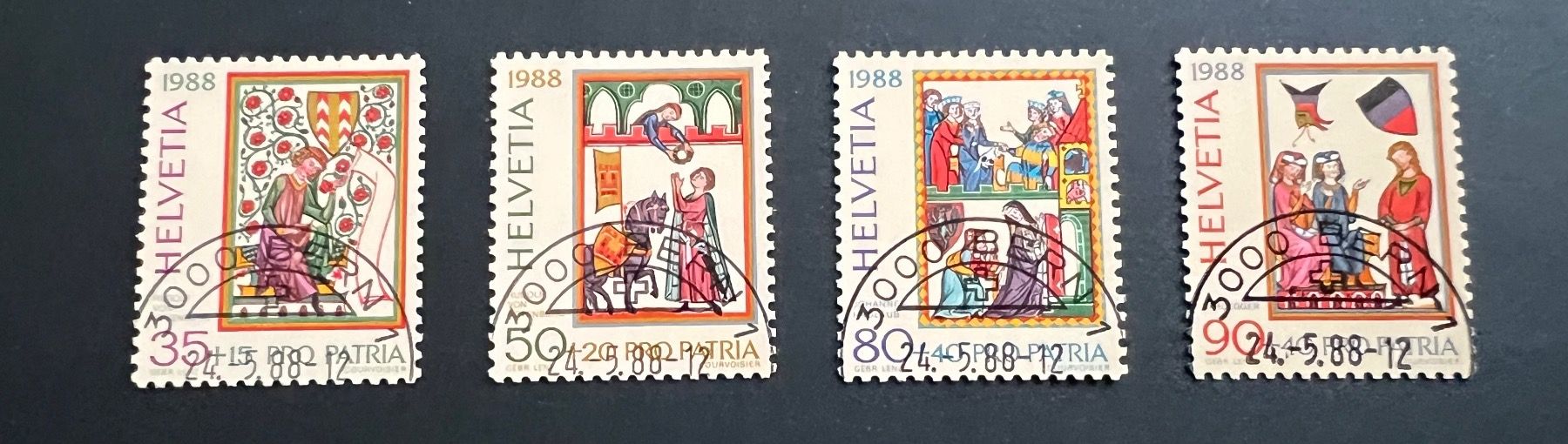 Alle Briefmarken: Pro Patria 1988 – Neu (gemäss Beschreibung) aus Hünenberg See von wer_5286