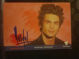 Andreas Potulski -handsigniert -verbotene Liebe - alte Karte