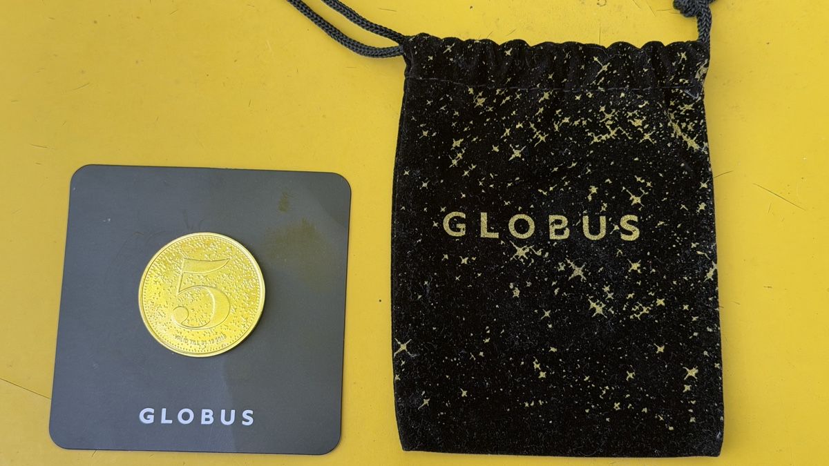 Tutti le monete: Globus Geschenkmünze 5 Franken – Usato da Riedholz venduto da Frettchen63 1