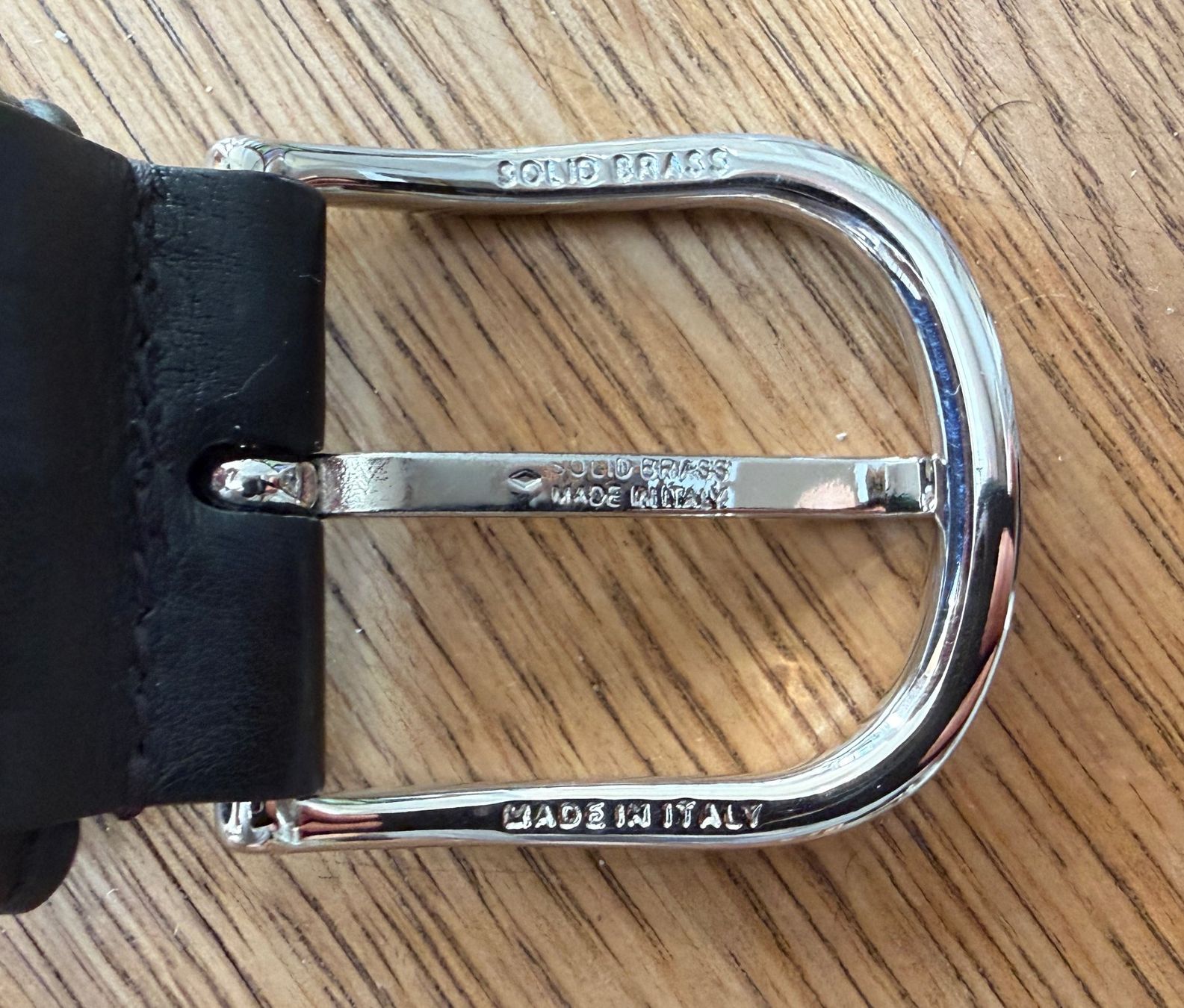 Cinture: ANDERSON'S Belt Gürtel Size 90 Black Solid Brass – Usato da Bern venduto da Cremaster01 4