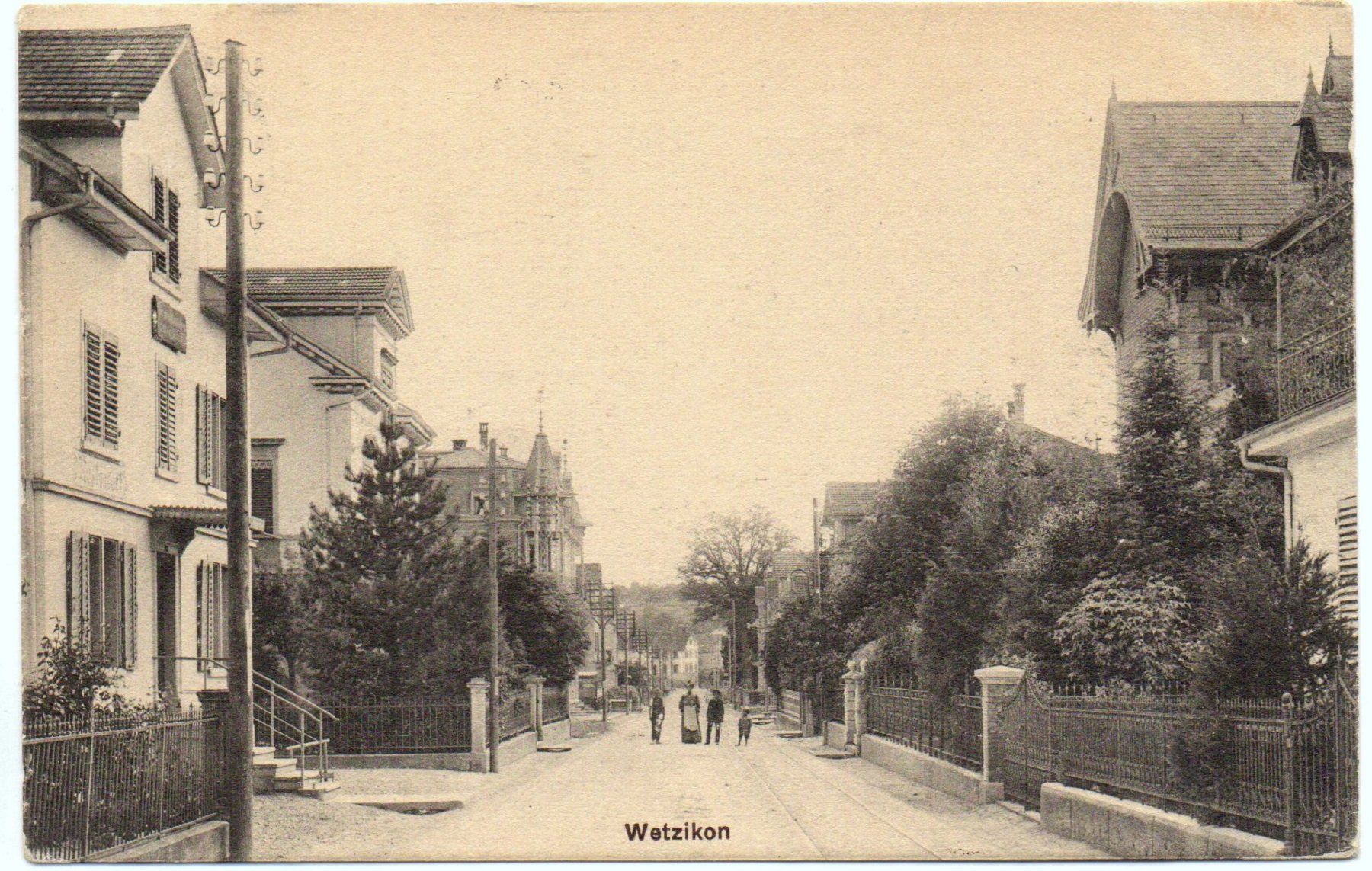 Ansichtskarten: WETZIKON Bahnhofstrasse – Gebraucht aus Jona von philajona
