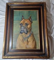 Signiertes Ölgemälde. HUND. Sehr Speziell von 1947