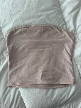 Top bustier Brandy Melville rose taille unique