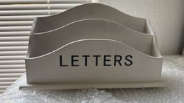 LETTERS Briefablage aus Holz im Shabby Chic Stil