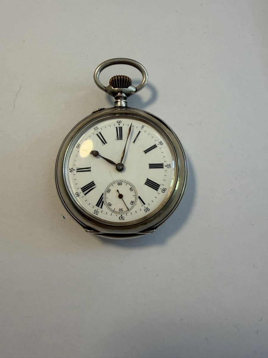 Montres: Taschenuhr Silber Souvenir mit Monogramm S – D'occasion à Osterfingen par Kienbaum80