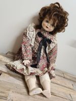 Alte Porzellan Sammler Puppe 70ern, 54 cm