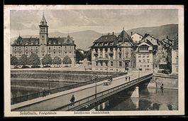 AK Solothurn, Postgebäude und Solothurner Handelsbank