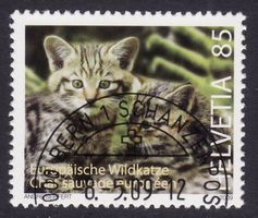 SBK-Nr. 1313 (Europäische Wildkatze 2009) ET-gestempelt