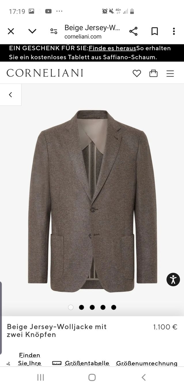 Corneliani Giacche: Corneliani, Blazer, Veston, 50, Neuwertig – Nuovo (secondo la descrizione) da Winterthur venduto da Sjull 7